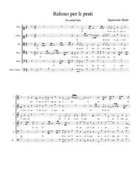 Ridono per li prati