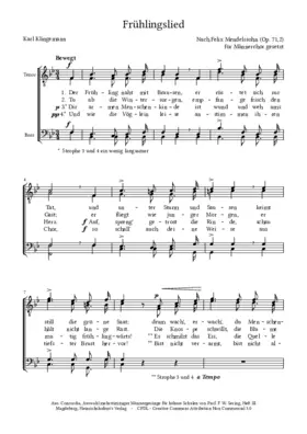 Frühlingslied, Op. 71, No. 2
