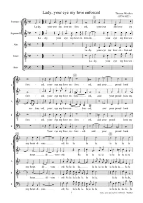 Lady, your eye my love enforced