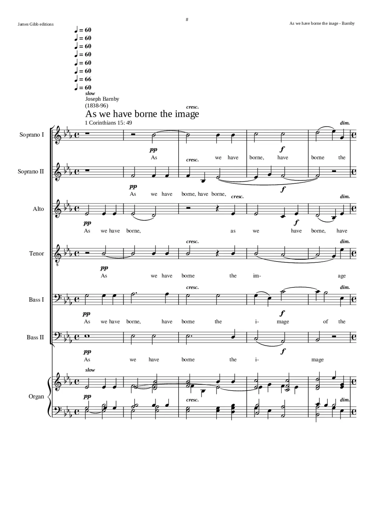 As we have borne the image - Page 1