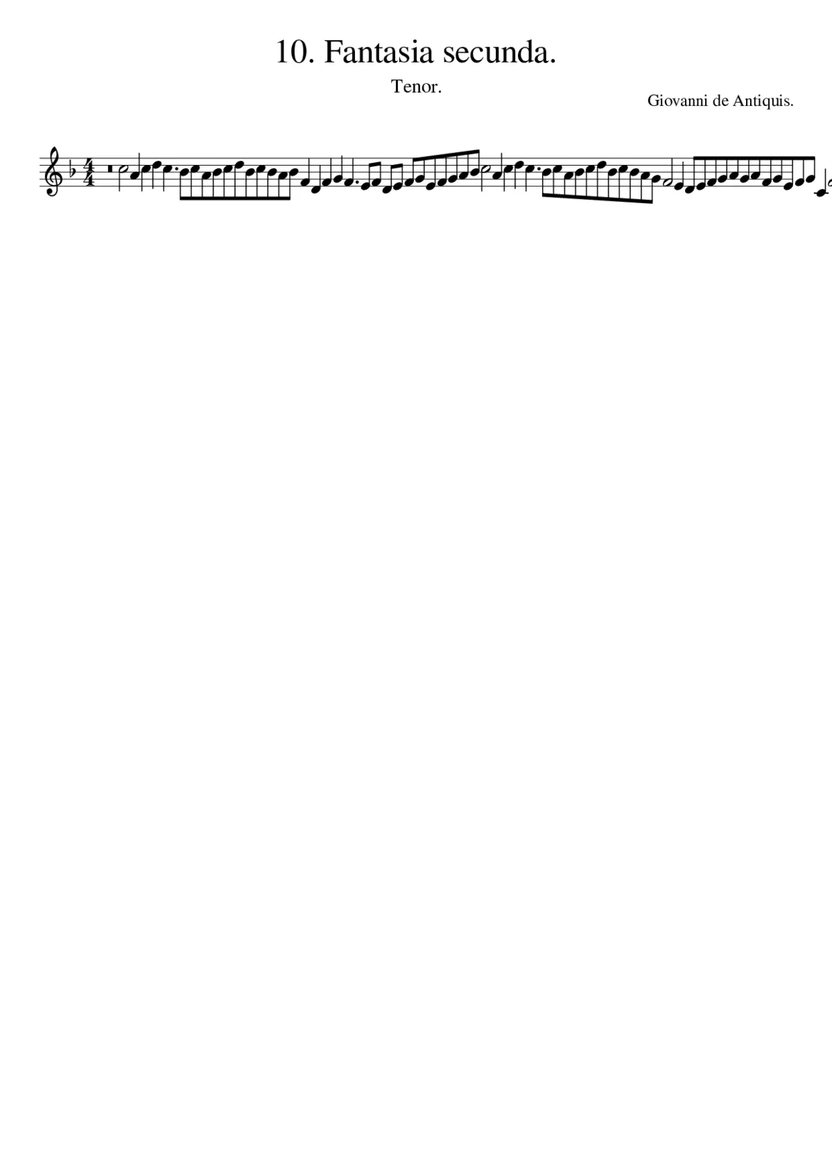 10. Fantasia secunda. - Page 1