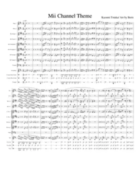 nintendo wii - mii channel theme