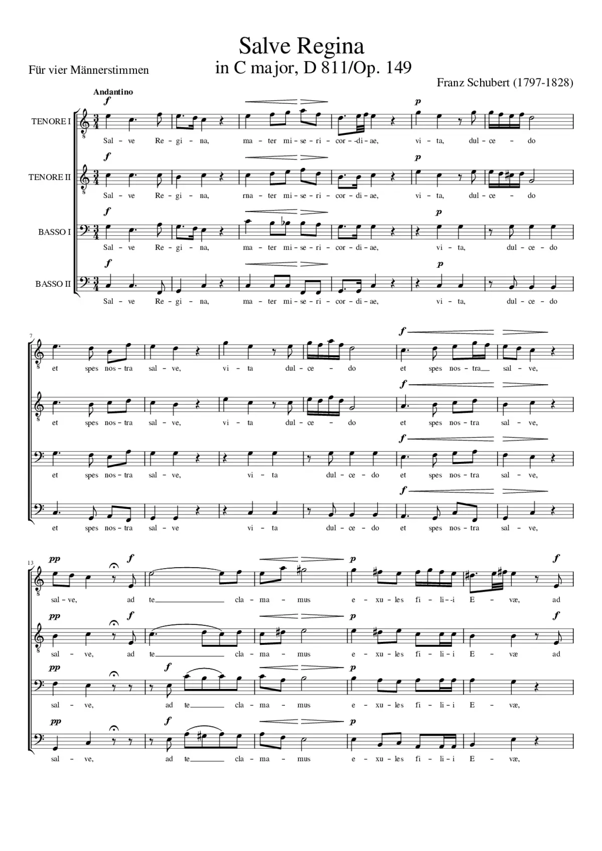 Salve Regina D. 811 - Page 1
