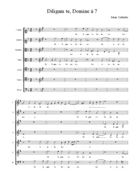 Diligam te, Domine à 7