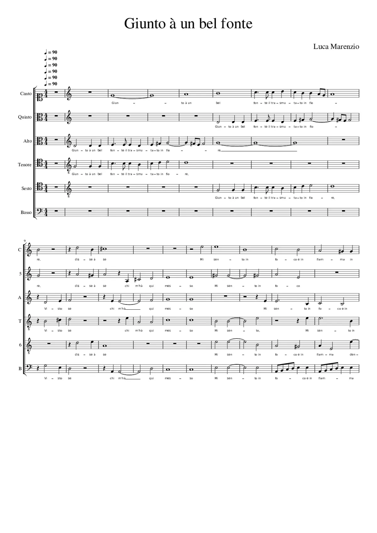 Giunt' à un bel fonte - Page 1