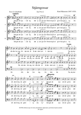 Stjärngossar Op. 39.2