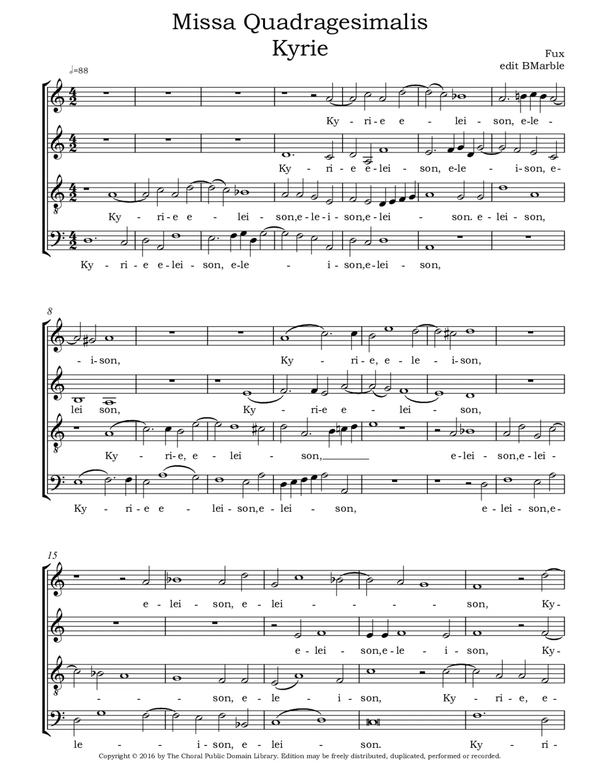 Missa Quadragesimalis, K29 - Page 1