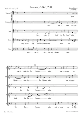 Save me, O God, Z 51