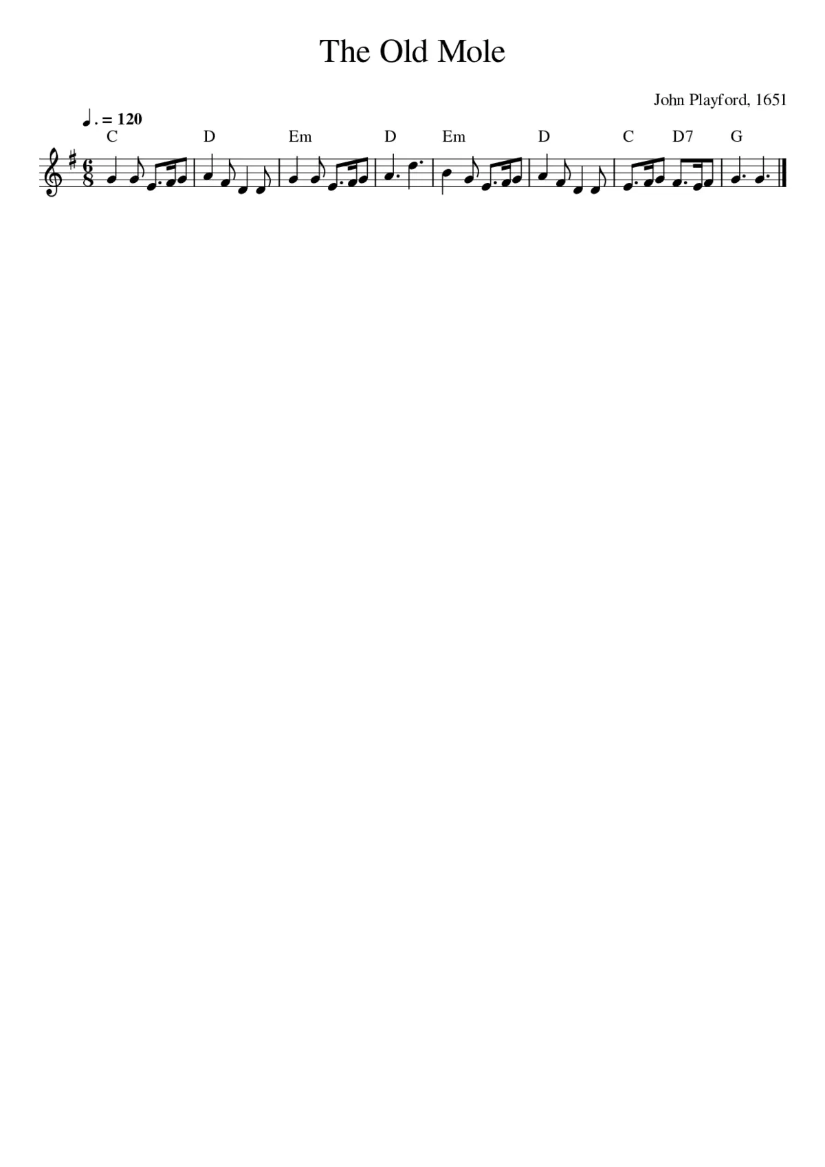 The Old Mole - Page 1