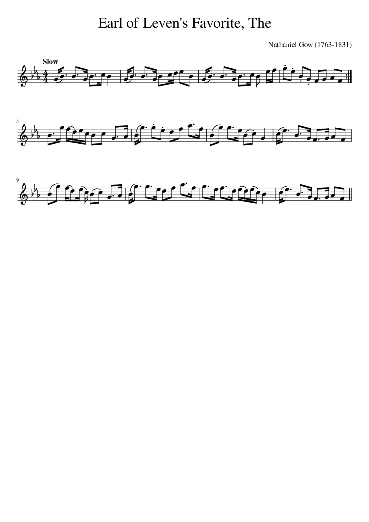 The Earl of Leven's Favorite - Page 1