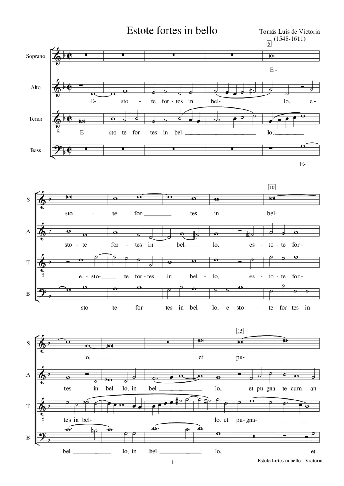 Estote fortes in bello - Page 1