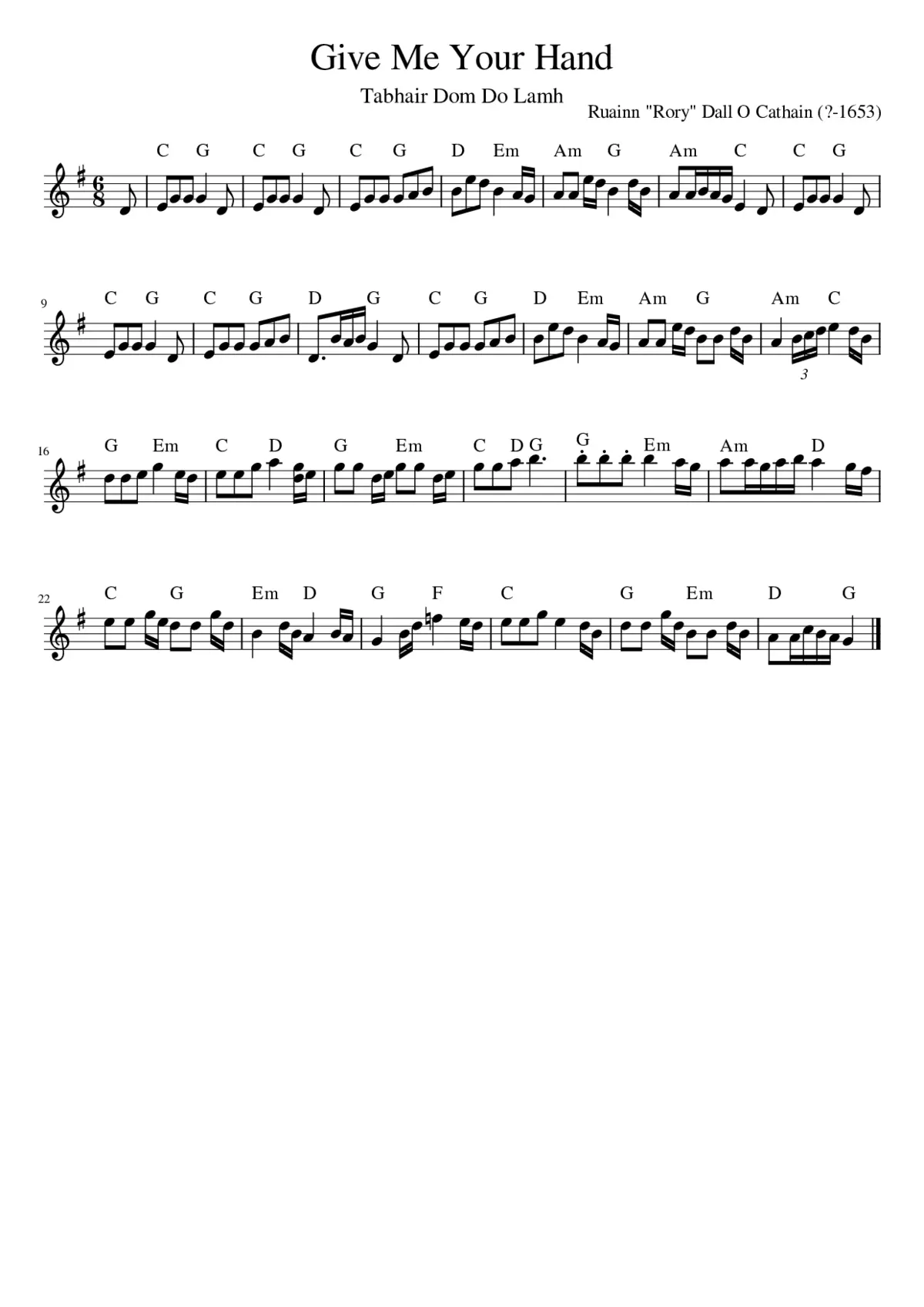 Give Me Your Hand - Page 1