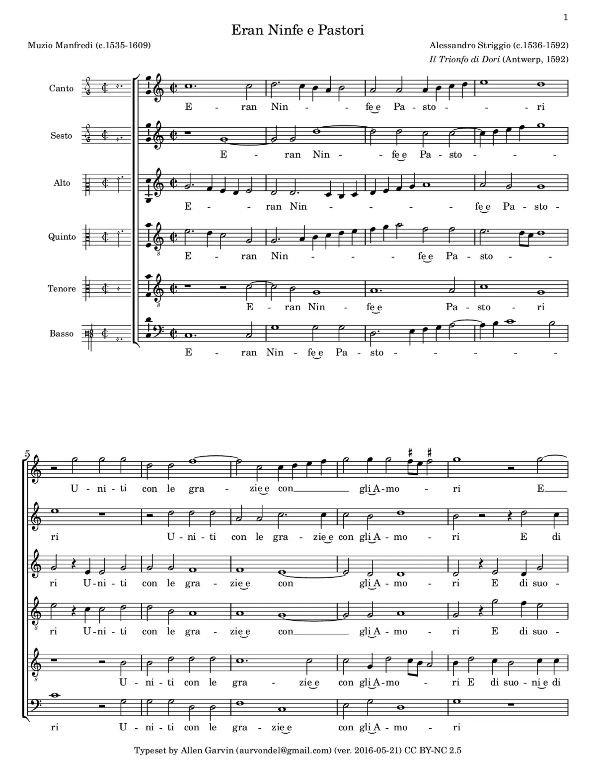 Eran Ninfe e Pastori - Page 1
