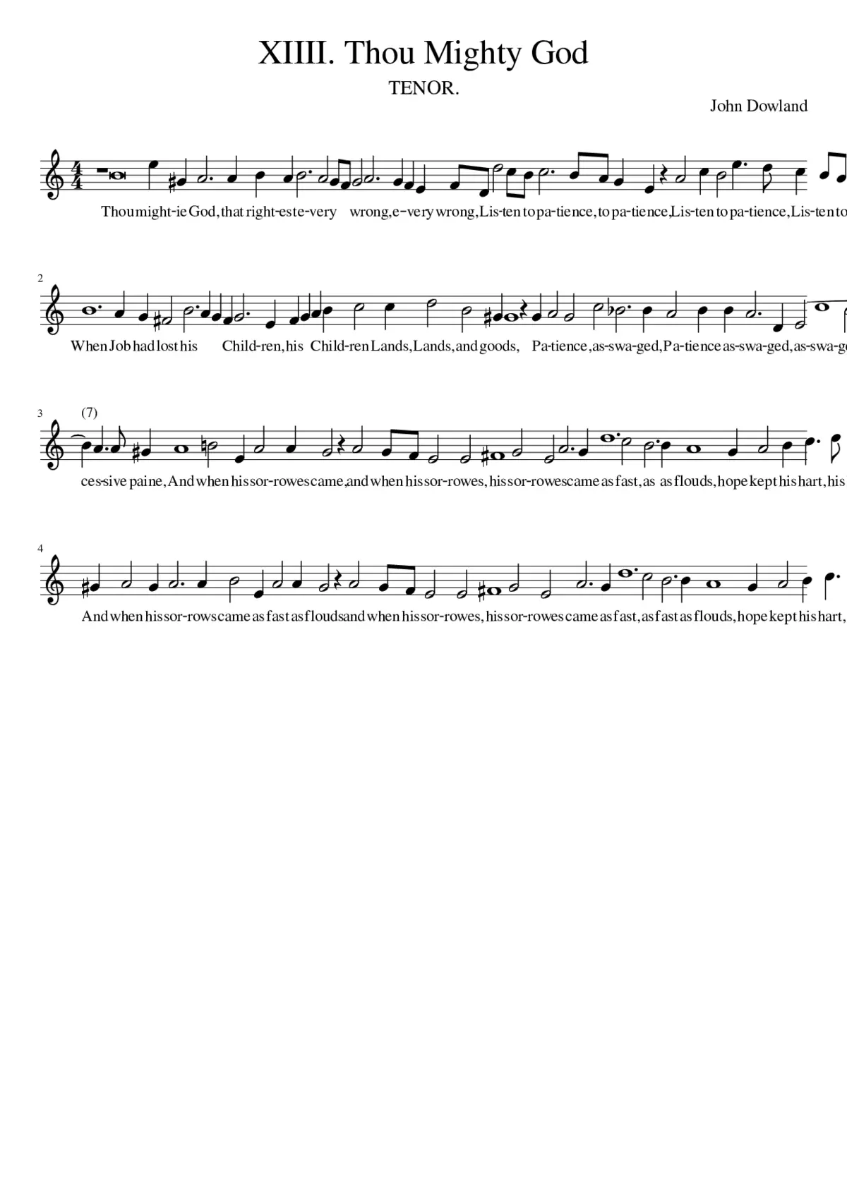 XIIII. Thou Mighty God - Page 1