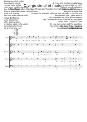 O virgo simul et mater