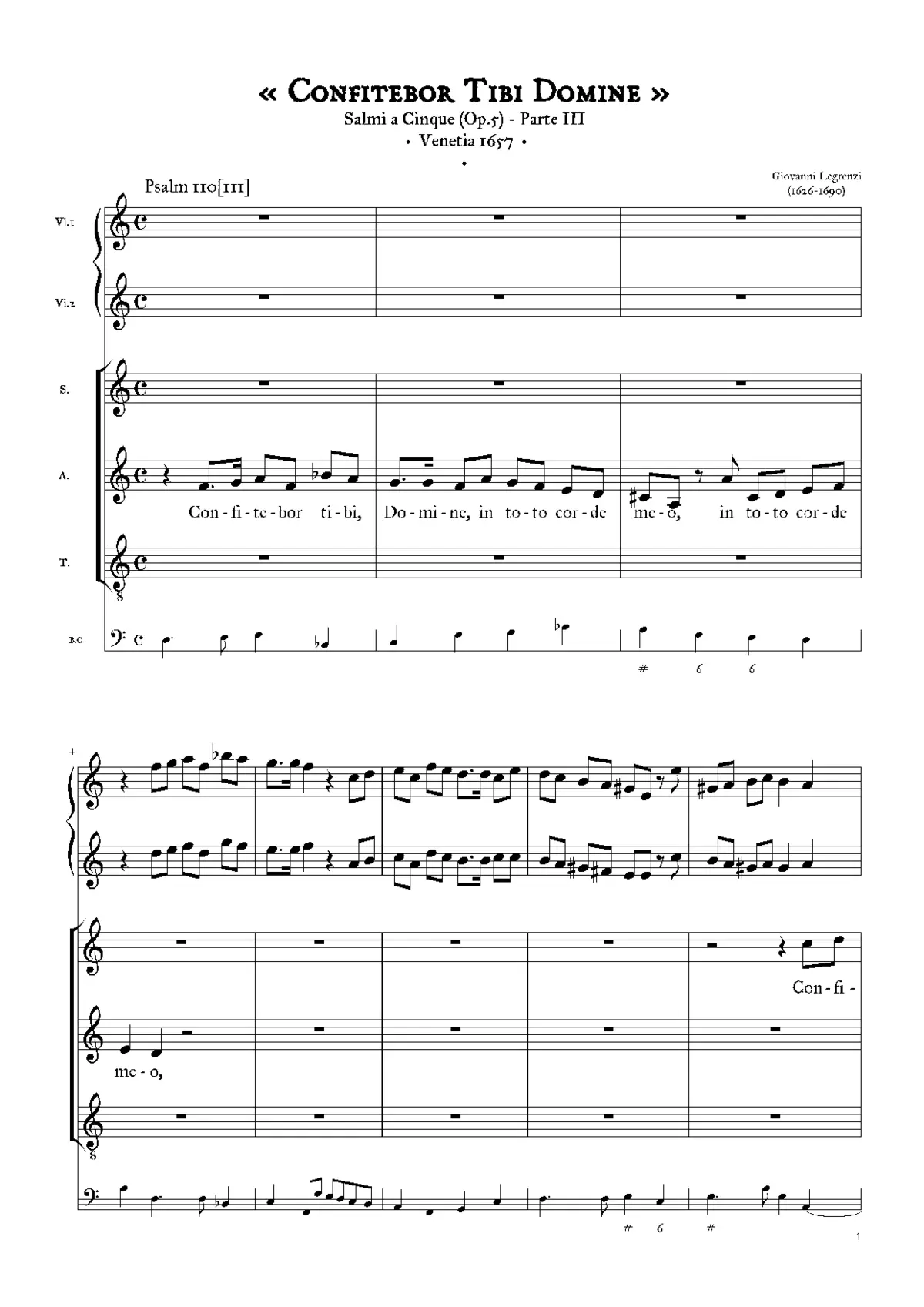 Confitebor - Page 1