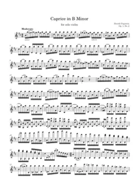 24 Caprices for Solo Violin Op.1