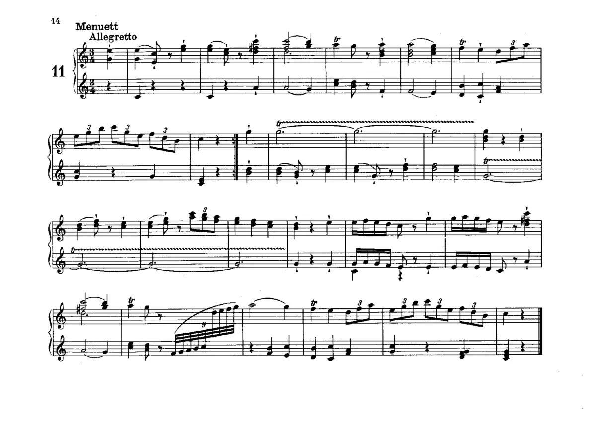 Flötenuhr in C major, Hob.XIX:9 - Page 1