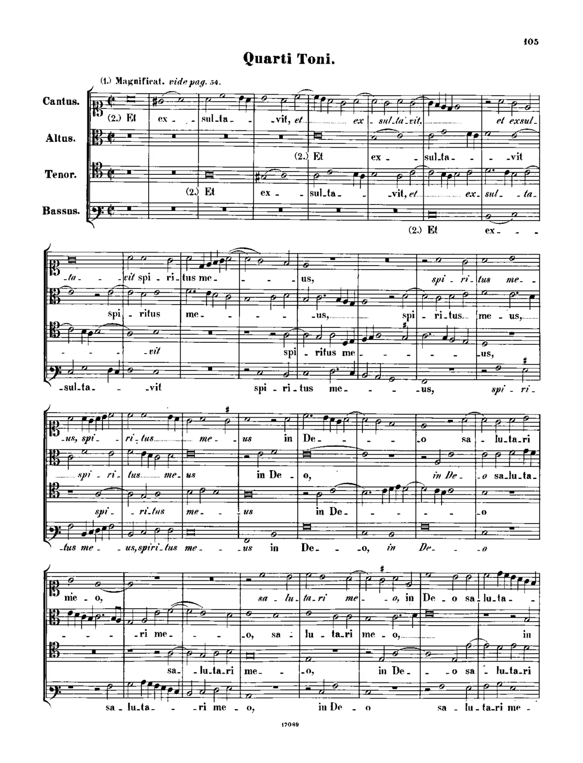 Magnificat quarti toni - Page 1
