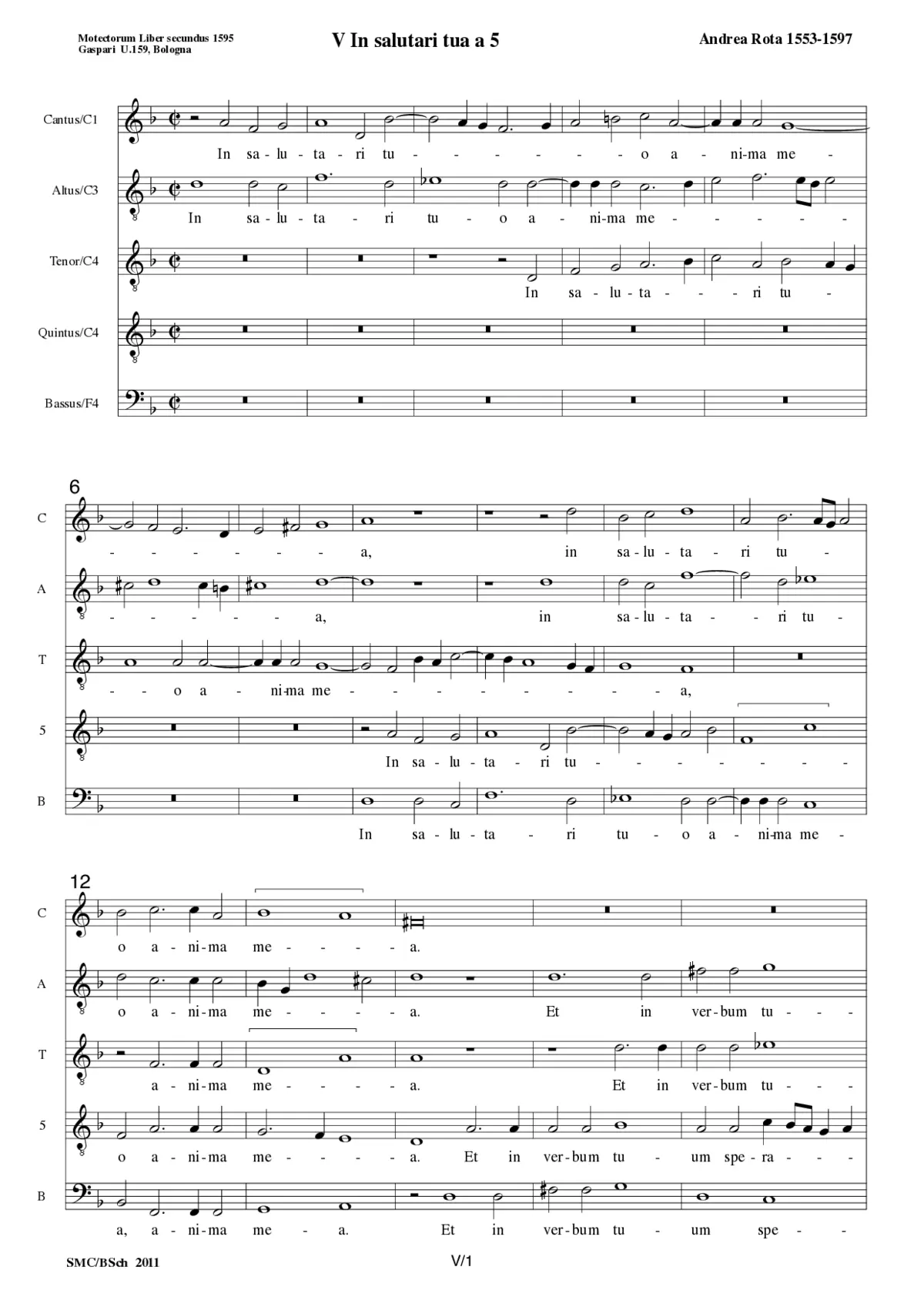 In salutari tuo a 5 - Page 1