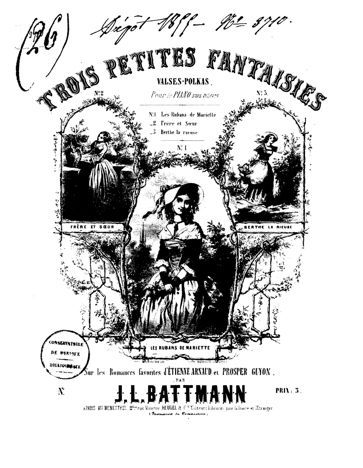 Trois petites fantaisies sur les romances favorites d'Étienne Arnaud et Prosper Guyon - Page 1
