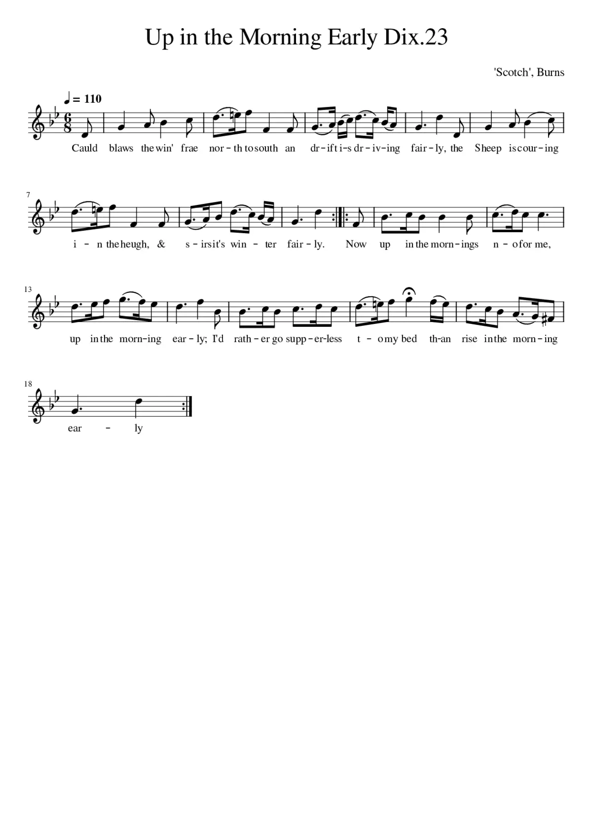 Up in the Morning Early Dix.23 - Page 1