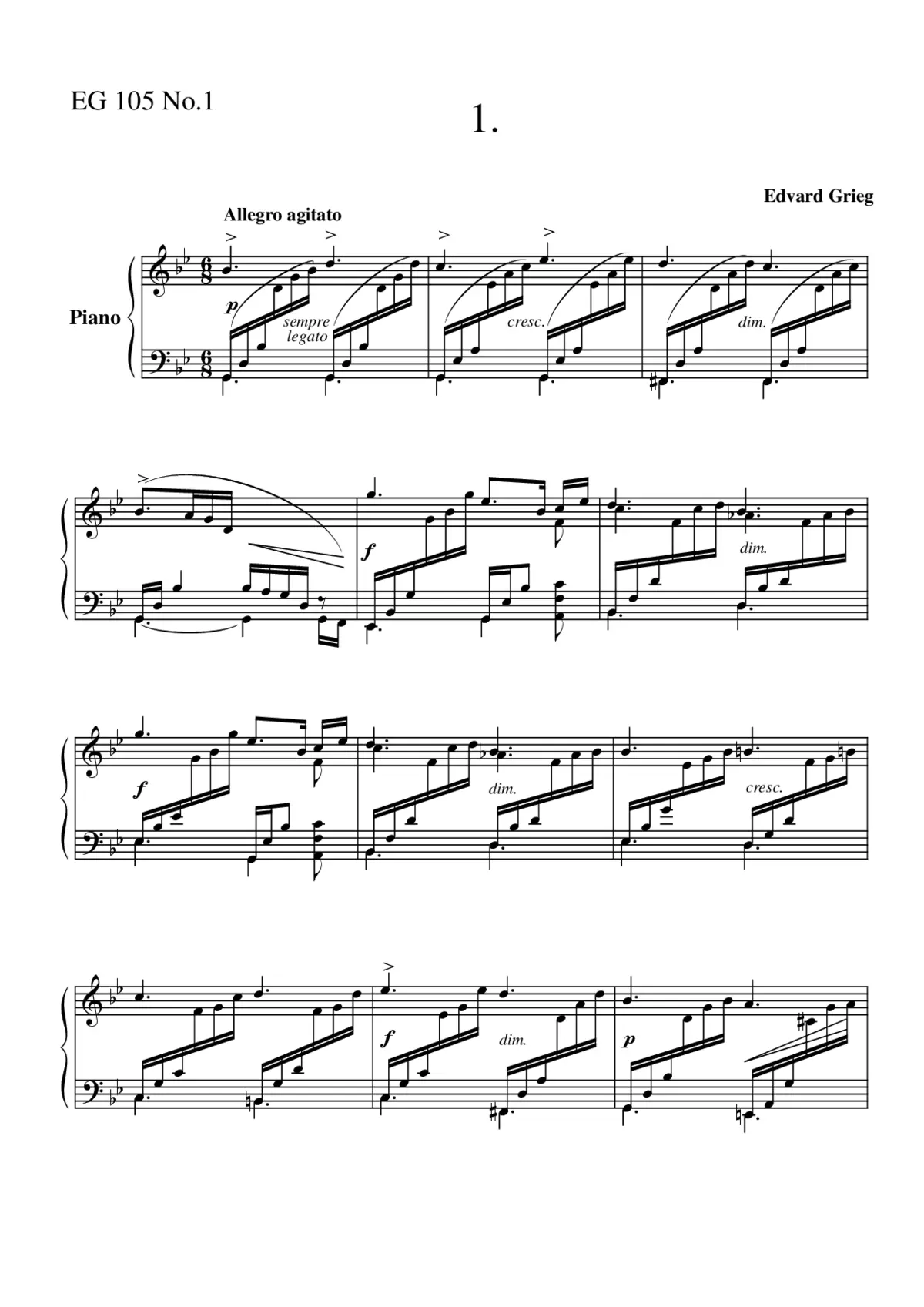 3 Piano Pieces - Page 1
