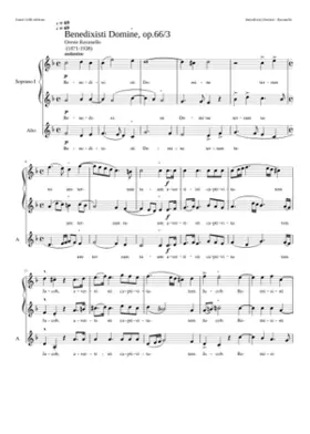 Benedixisti Domine op.66/3