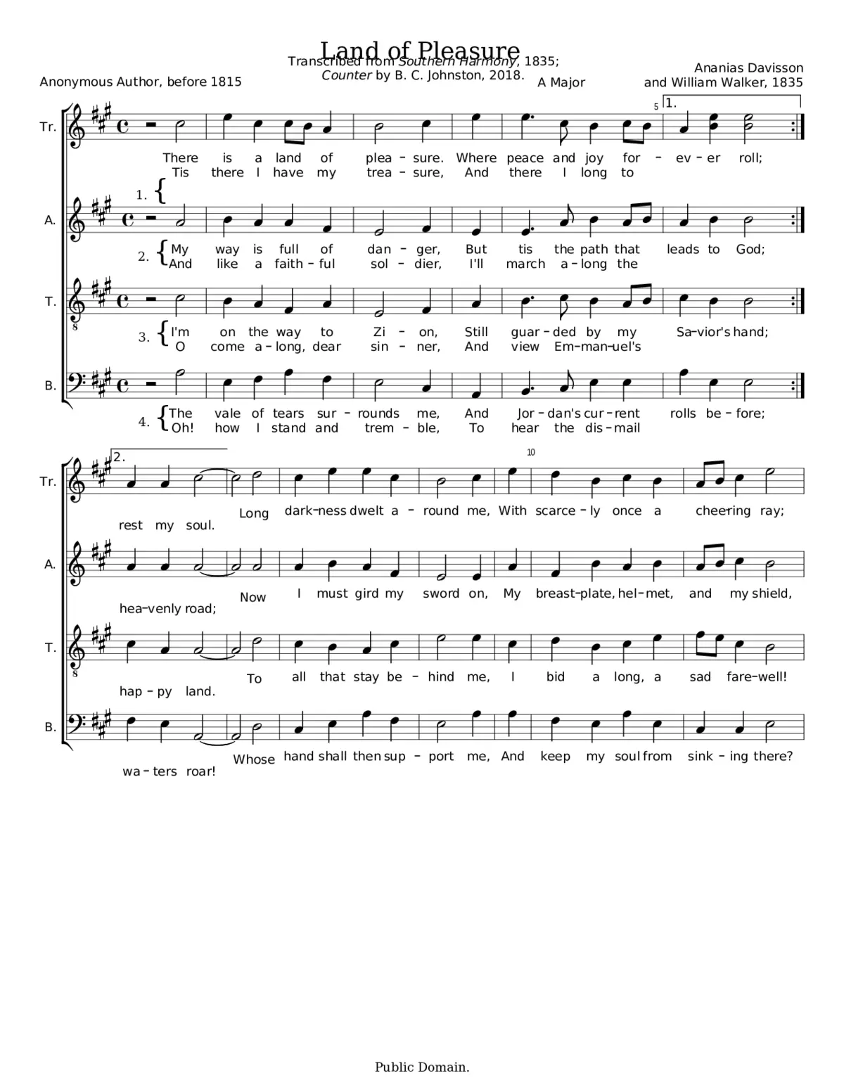 Land of Pleasure - Ananias Davisson - Page 1
