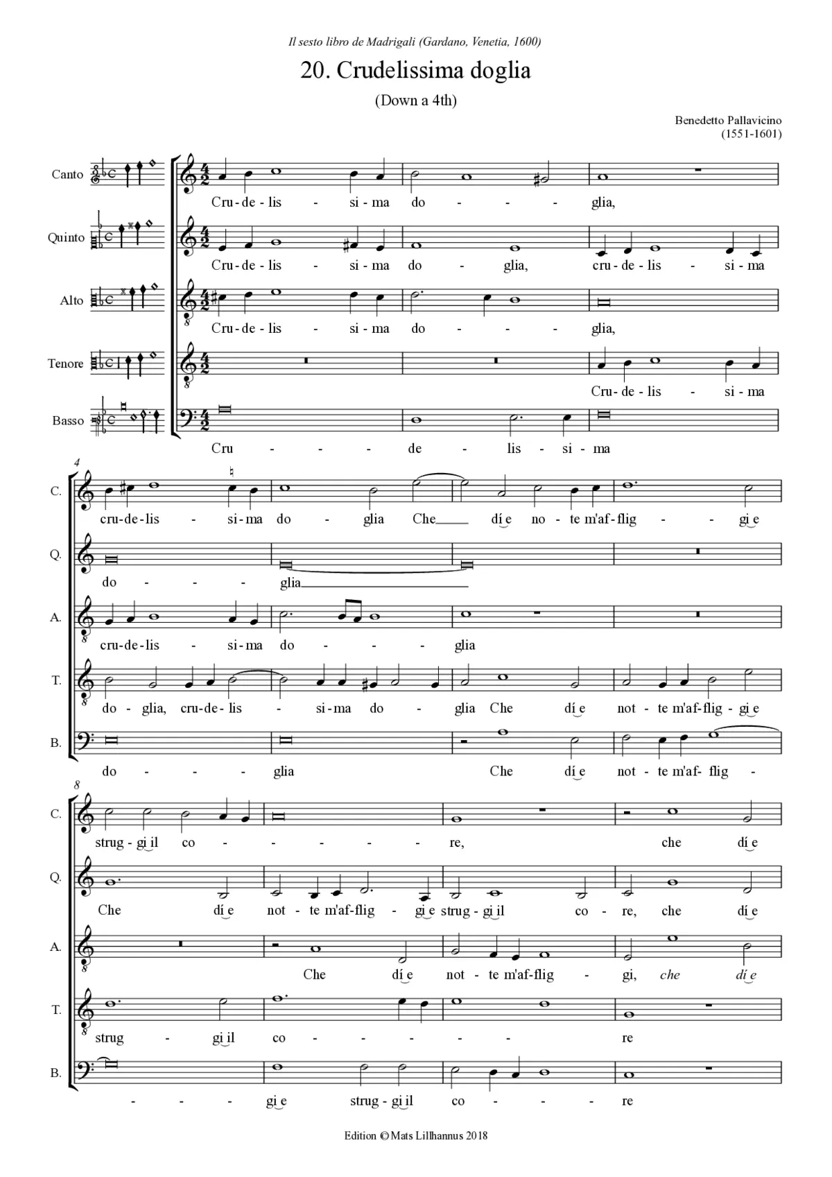 Crudelissima doglia - Page 1