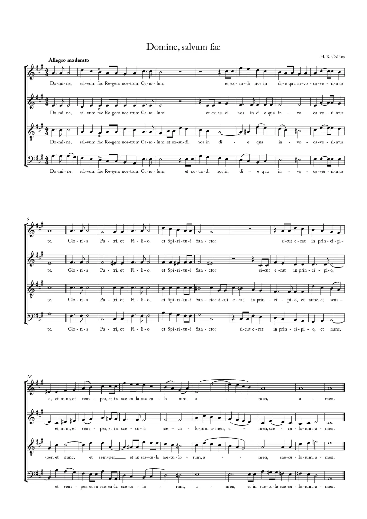 Domine salvum fac - Page 1