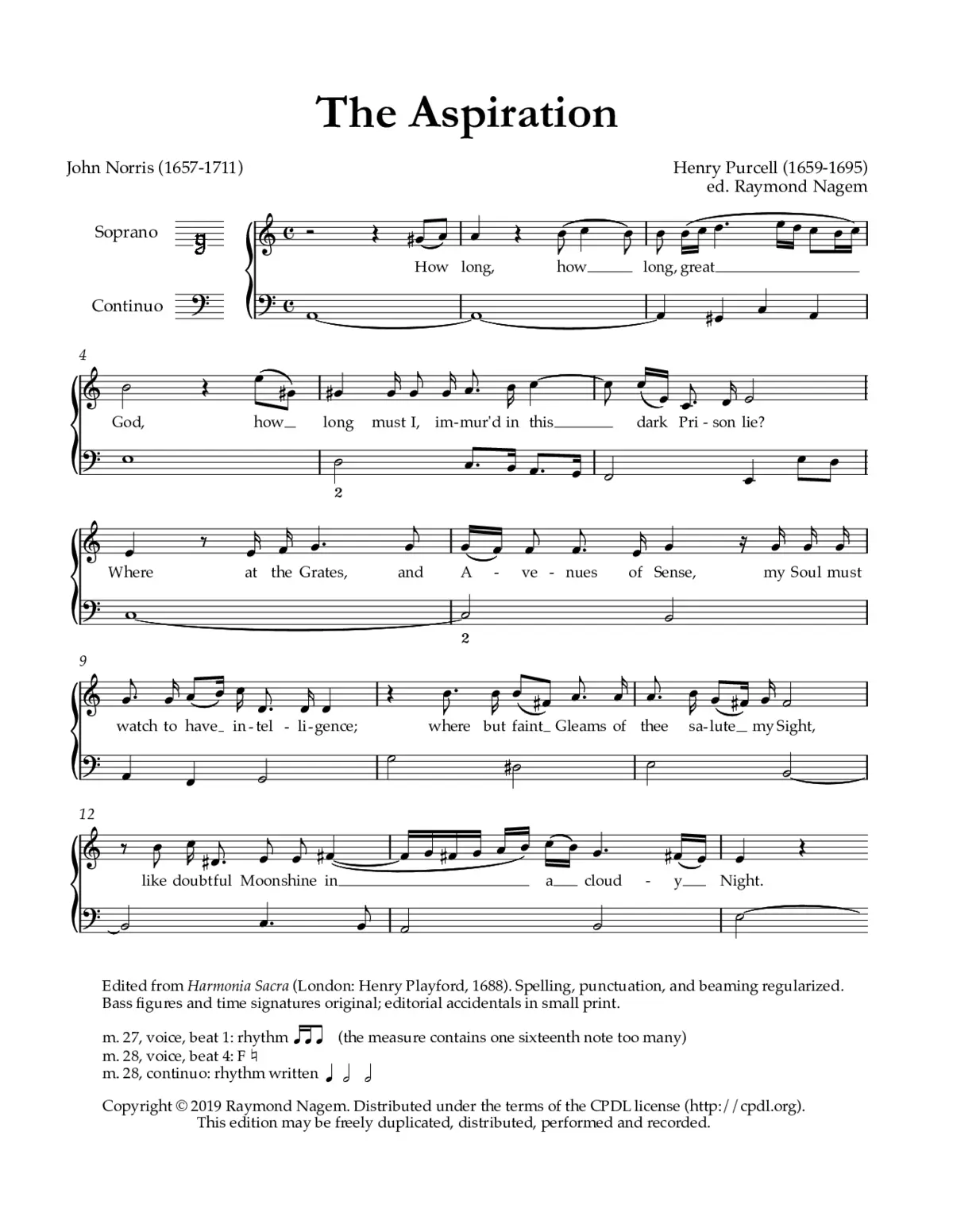 How long, great God?, Z 189 - Page 1