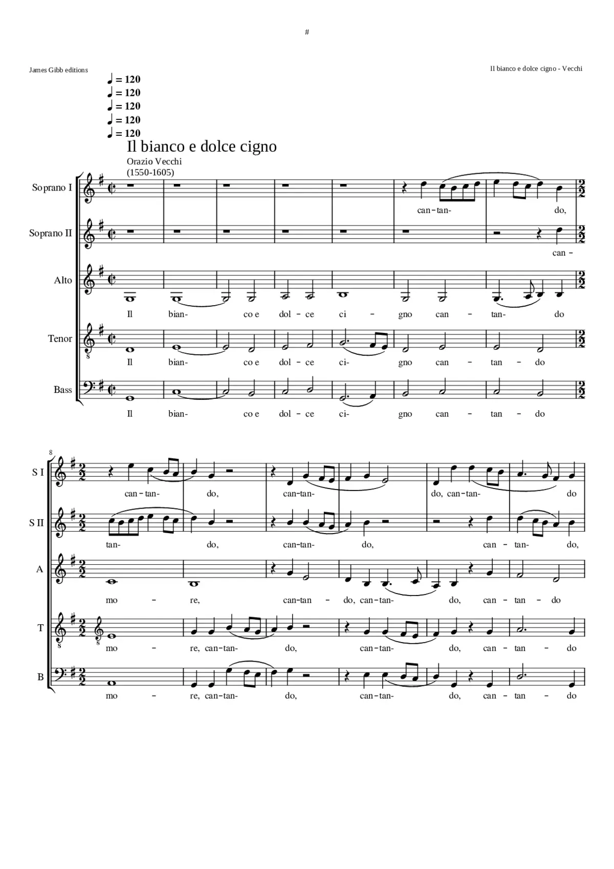 Il bianco e dolce cigno - Page 1