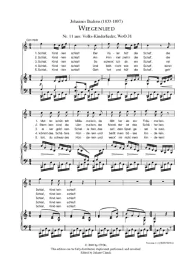 Wiegenlied, WoO 31, No. 11