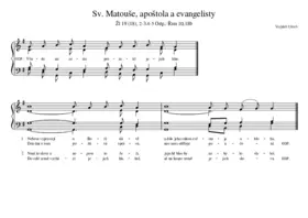 ABC - Sv. Matouše, apoštola a evangelisty