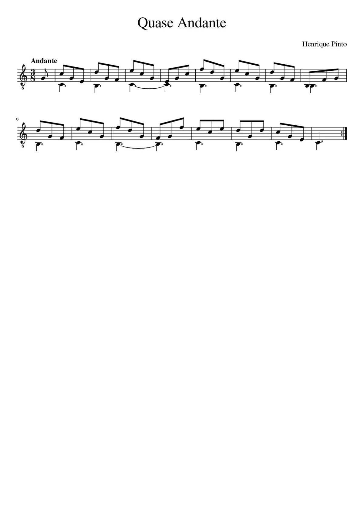 Quase Andante - Page 1