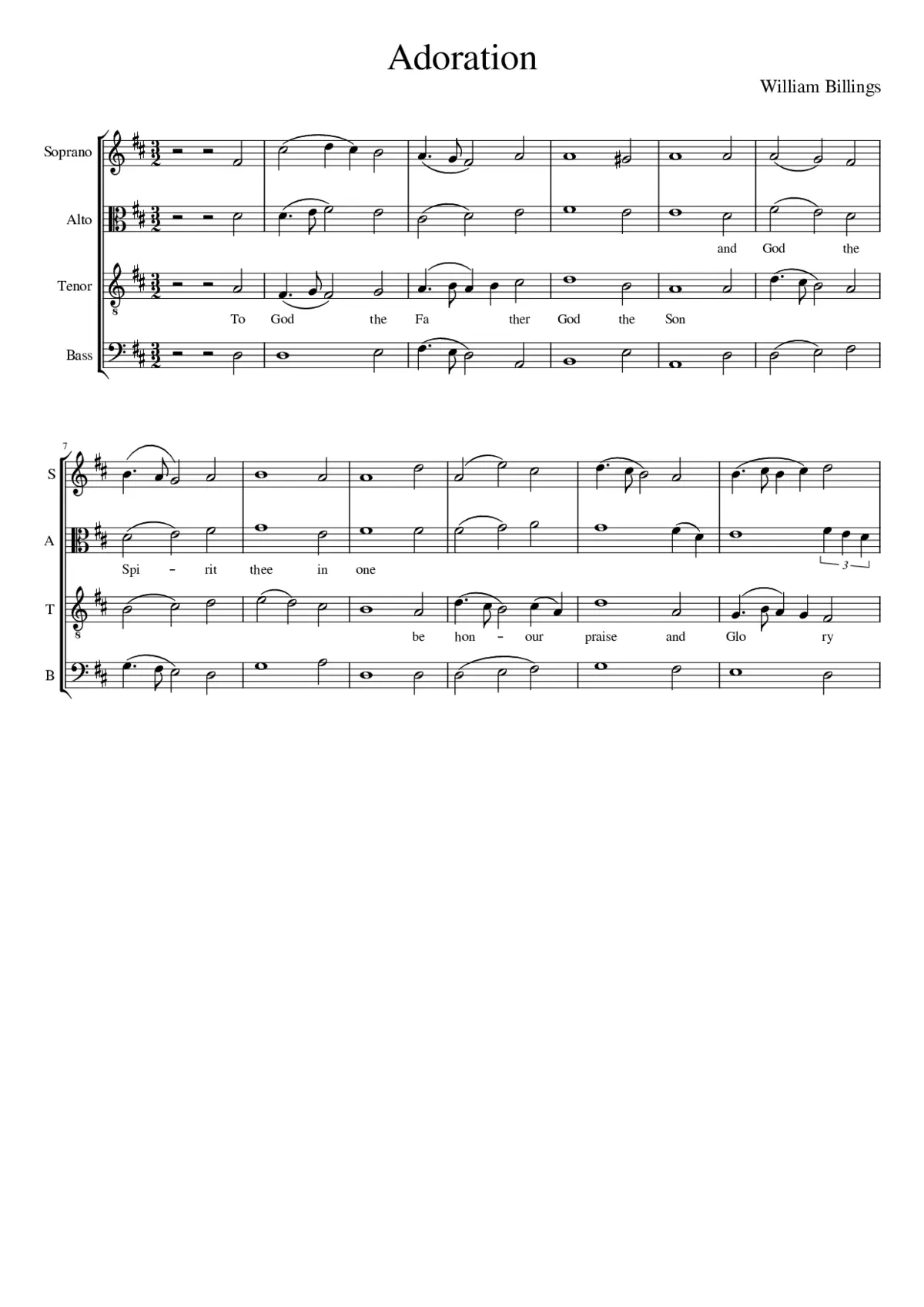 ADORATION (Billings) - Page 1