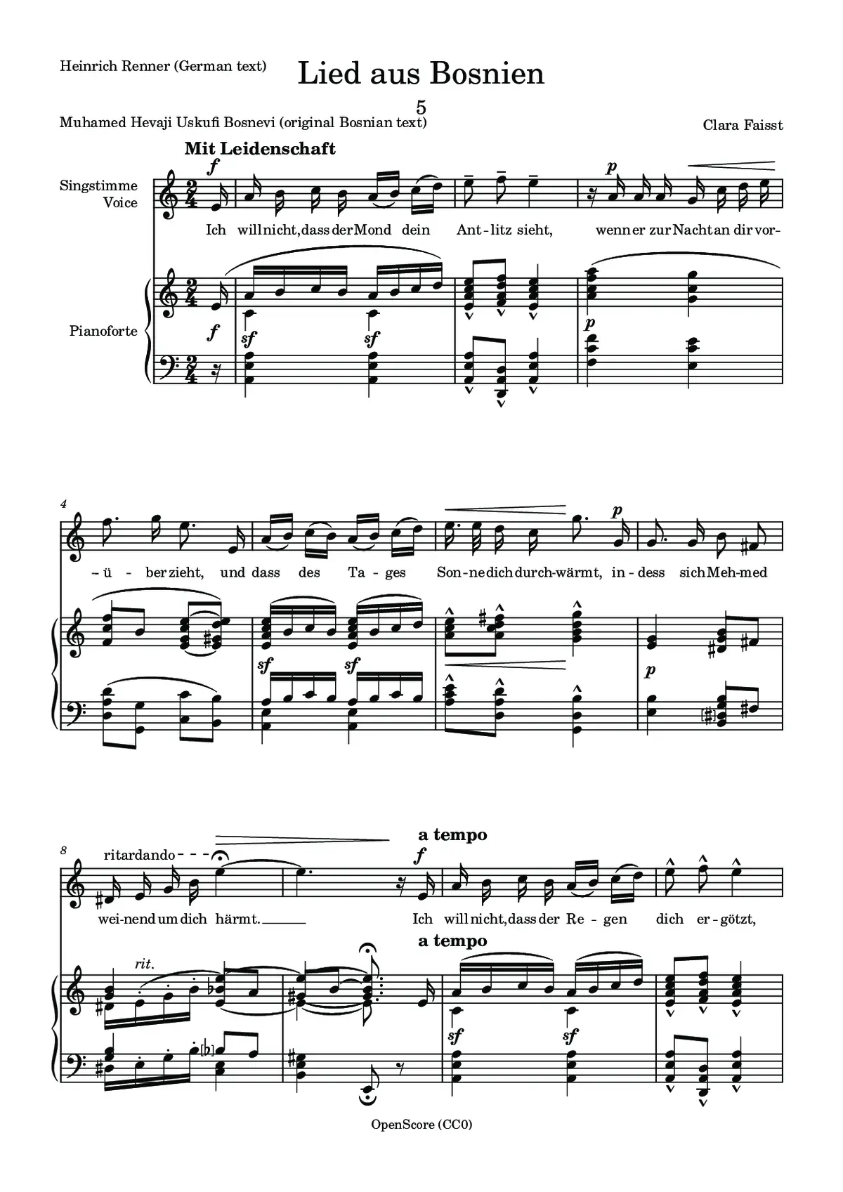 Lied aus Bosnien - Page 1
