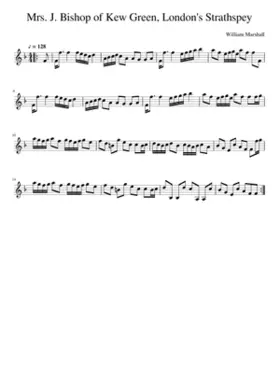 Mrs J Bishop's Strathspey -- Kew-Green London