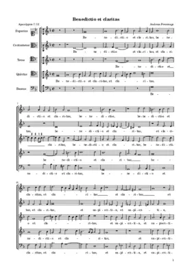 Benedictio et claritas