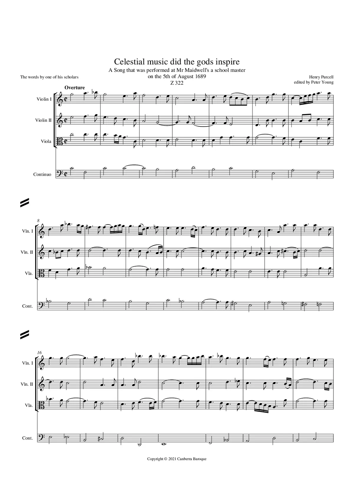 Celestial Music Did the Gods Inspire - Page 1