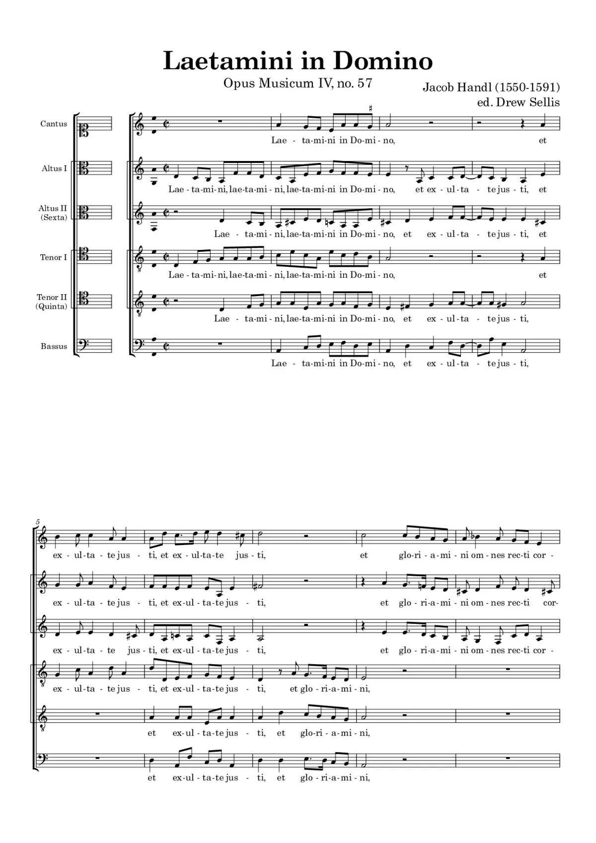 Laetamini in Domino - Page 1