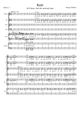 And she went and came (from Ruth)