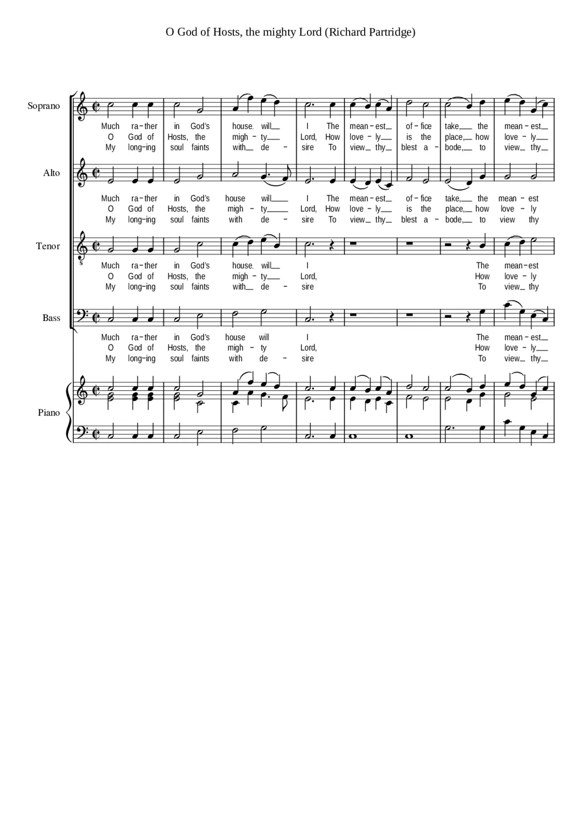 O God of hosts the mighty Lord - Page 1