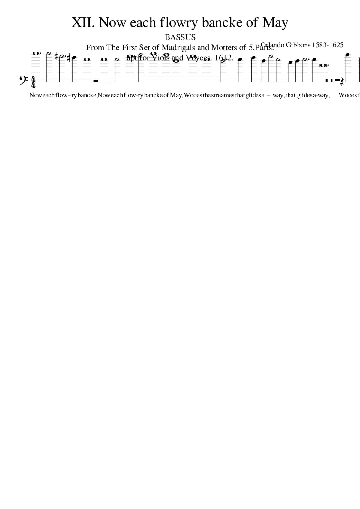XII. Now each flowry bancke of May - Page 1