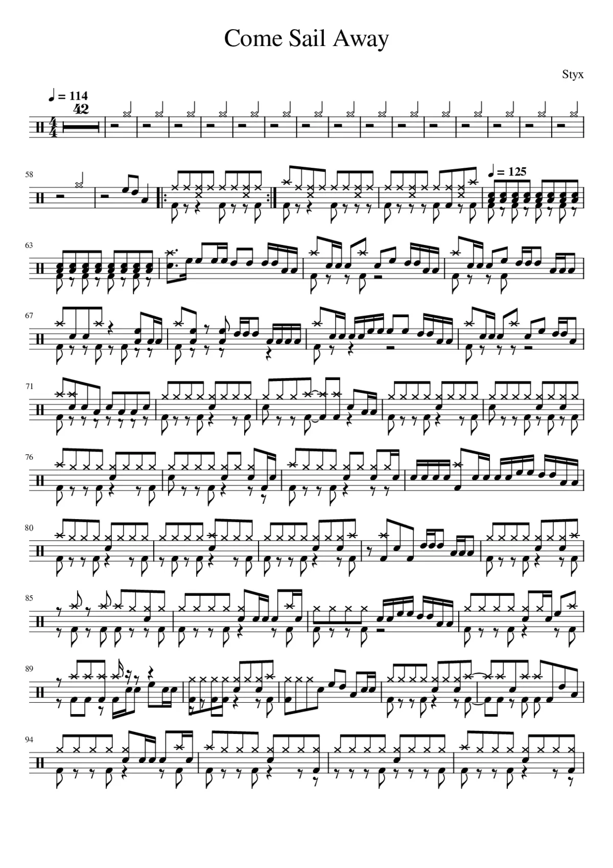 come sail away - Page 1