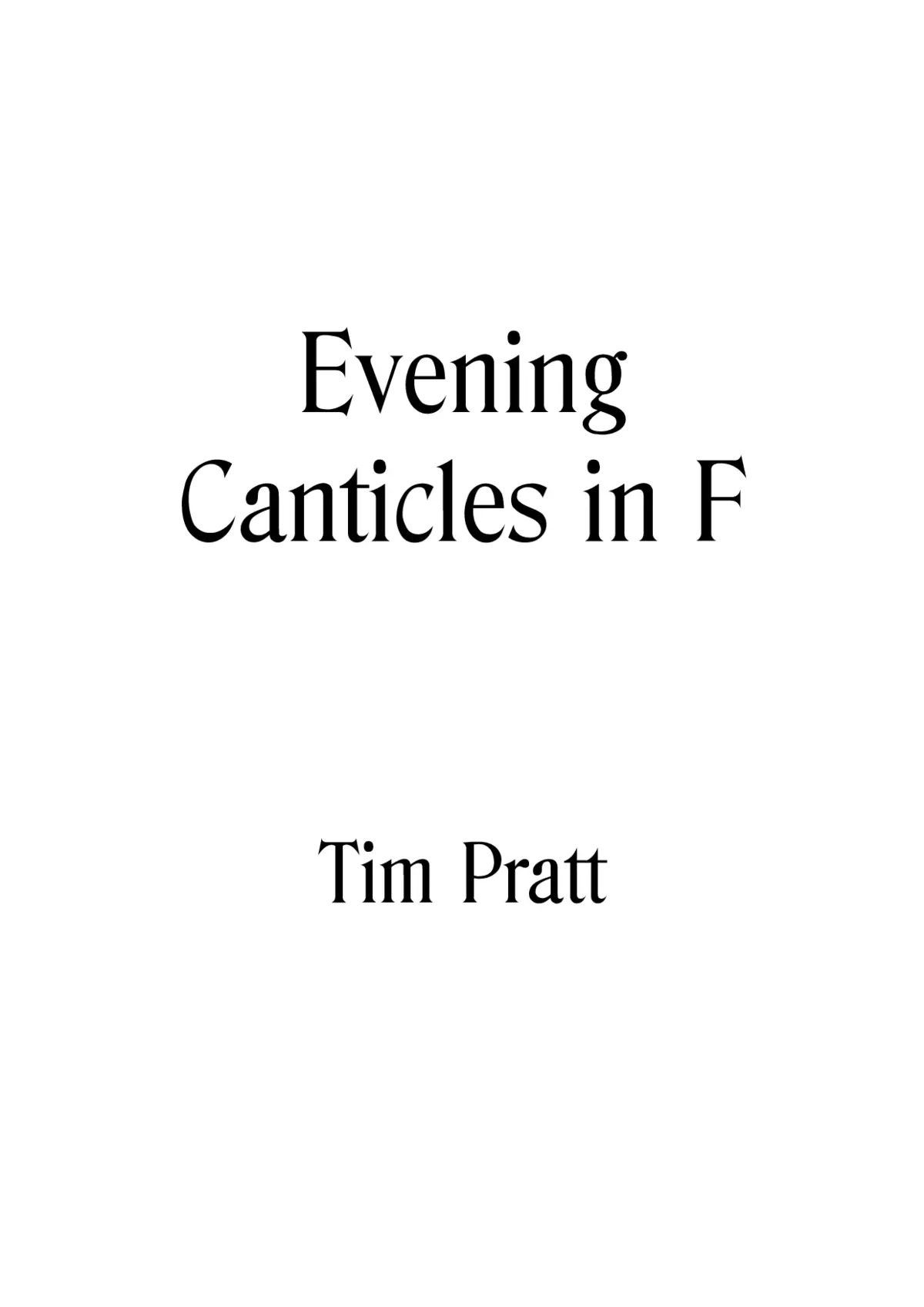 Evening Canticles in F - Page 1