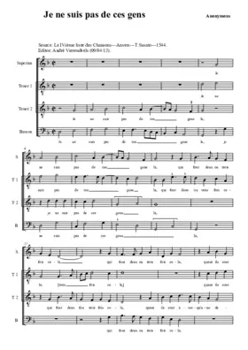 Je ne suis pas de ces gens