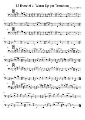 12 esercizi di warm up per trombone