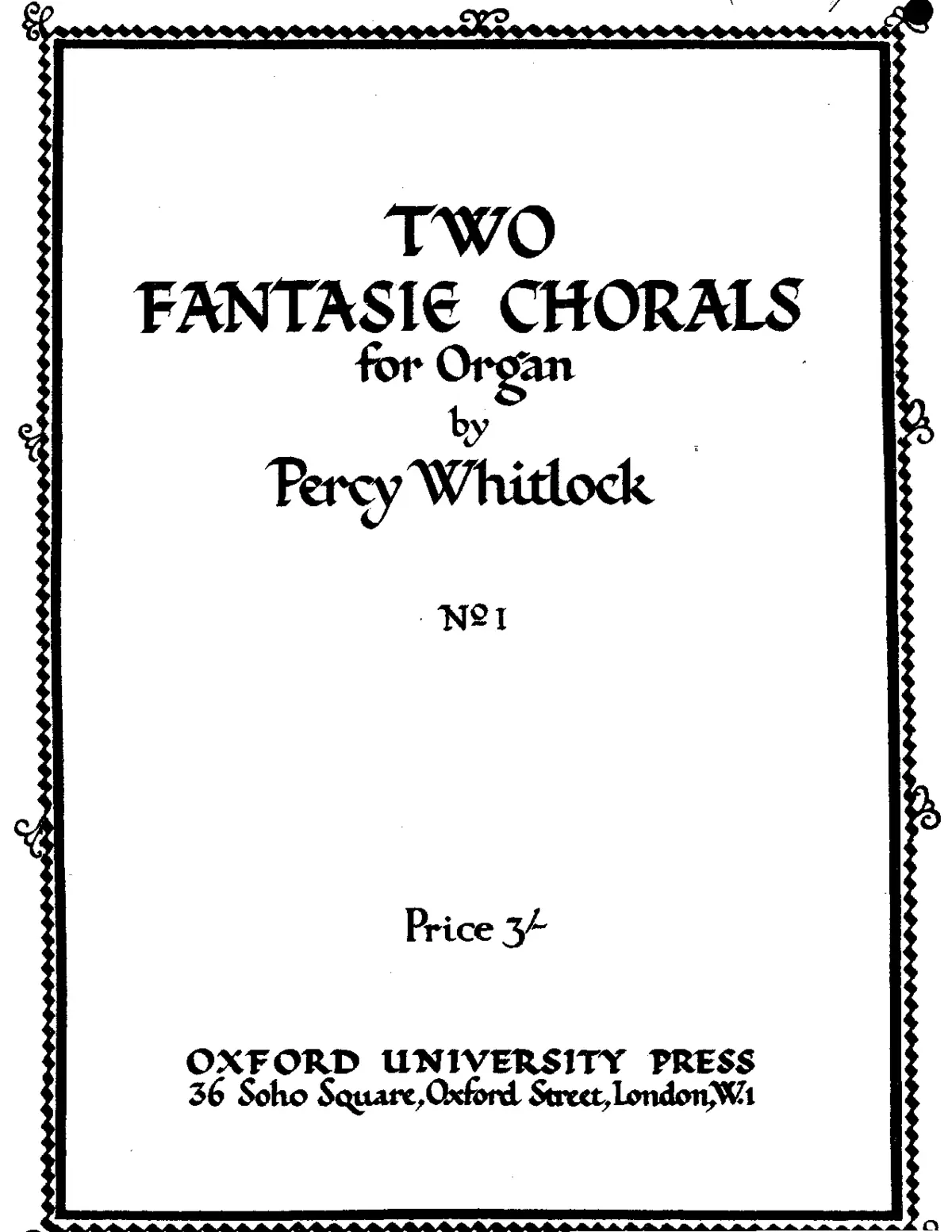 Two Fantasie Chorals - Page 1